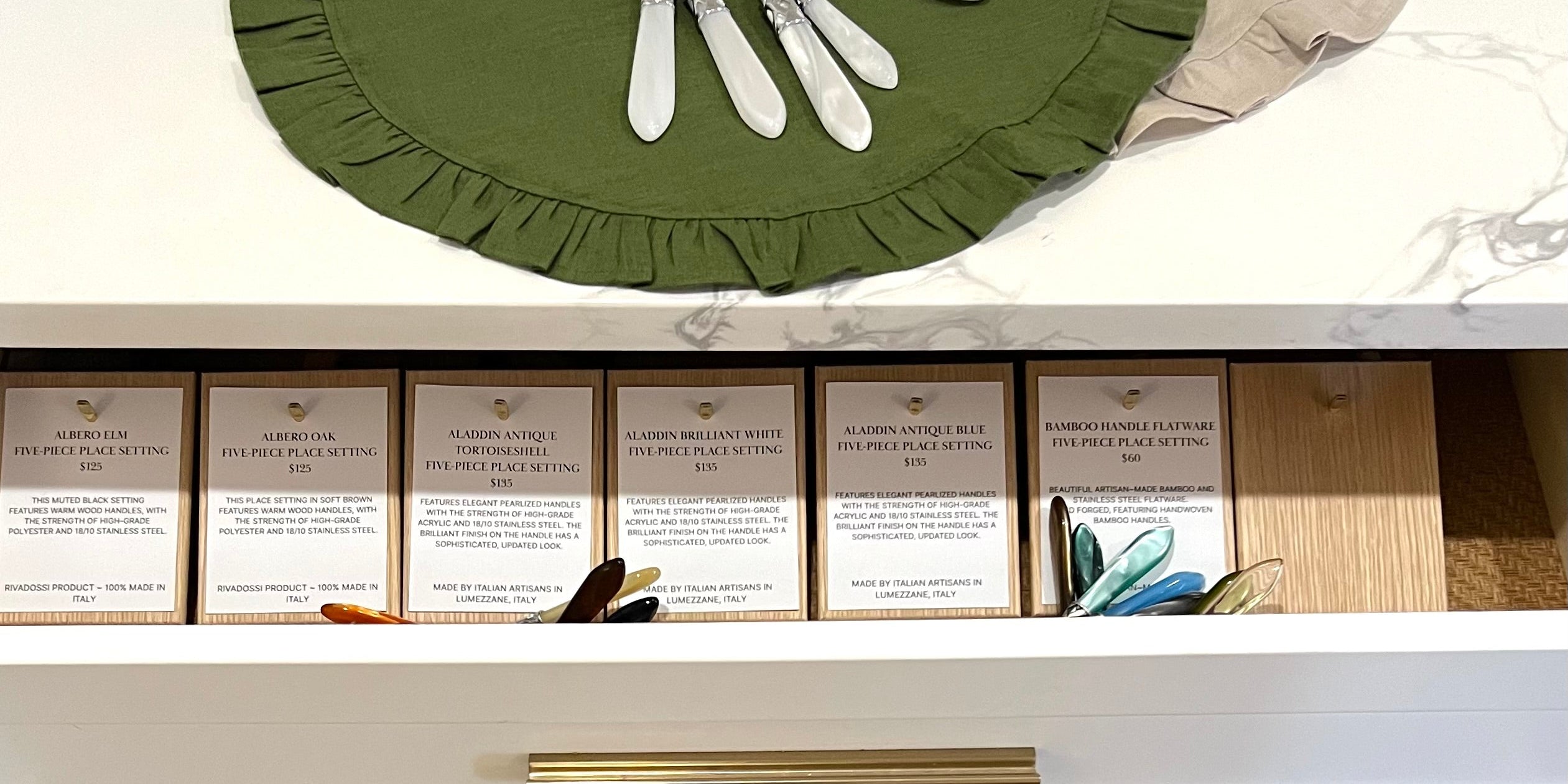 Shop Kitchenette Flatware and Placemats