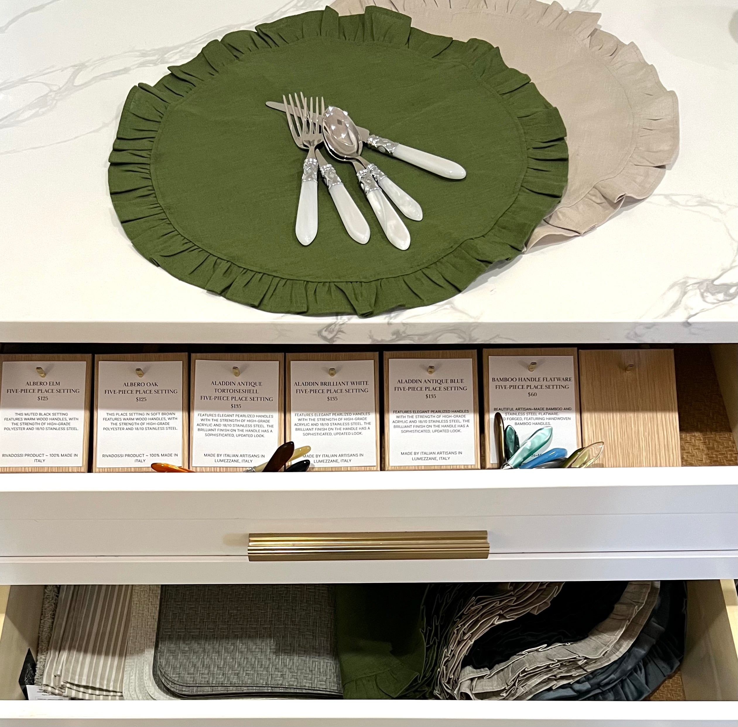 Shop Kitchenette Flatware and Placemats