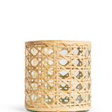 Cane Candle Holder Open Weave - Medium