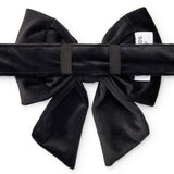 The Foggy Dog - Black Velvet Lady Dog Bow