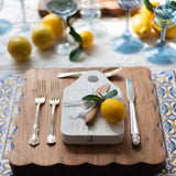 Cheese Board with Spreader, Small, White