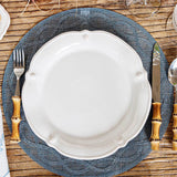 Berry & Thread  Flared Dinner Plate - Whitewash