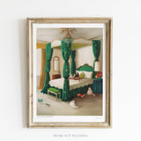 JANET HILL STUDIO - Audrey's Under The Bed Again 8.5x11 Art Print