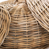 Rattan Cloche Dome Cover: Small 16" D