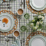 Sitio Stripe Dinner Plate - Basil