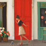 JANET HILL STUDIO - Hopscotch Art Print -8.5" X 11"