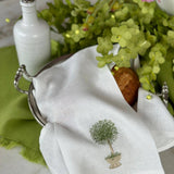 Herb Topiary Linen Towel