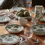 Rental-Burleigh - Dark Green Asiatic Pheasants 2 Tier Cake Stand