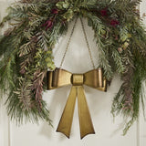 Bow Wreath Gold Metal