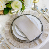 Round Ruffle Linen Placemats