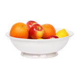 Puro Footed Fruit Bowl - Whitewash