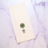 Herb Topiary Linen Towel