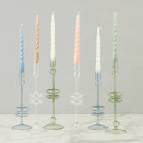 Denim Glass Candlestick, Large (Sold Individually)