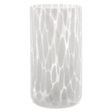 WHITE Tortoise Glass - tall