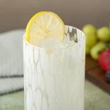 WHITE Tortoise Glass - tall