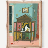 JANET HILL STUDIO - The New Tenant. 8.5"x11" Art Print