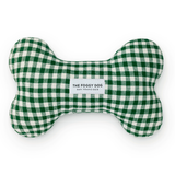 The Foggy Dog - Evergreen Gingham Dog Squeaky Toy
