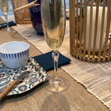 Amber Fluted Champagne Glasses