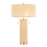 Rattan 29" Table Lamp