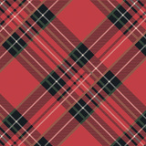 Hester & Cook - Red Plaid Cocktail Napkin