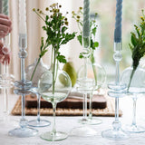 Clear Wine Glass Vase, Small