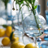 Denim Wine Glass Vase, Medium
