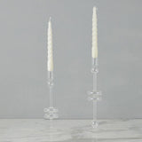 Clear Glass Candlestick, Medium (Sold Individually)