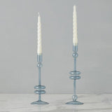 Denim Glass Candlestick, Large (Sold Individually)