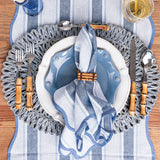 Straw Loop Oval Placemat, Chambray