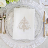 Round Ruffle Velvet Placemat: Mocha / 16.5 Inch Round