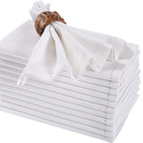Premium Cotton Cloth Napkins- White Duck - Set of 4
