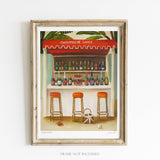 JANET HILL STUDIO - Champagne Shack Art Print - 8.5 X 11