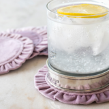 Round Ruffle Velvet Coasters