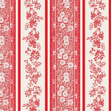 Hester & Cook - Stationery - Red Burleigh Stripe Cocktail Napkin