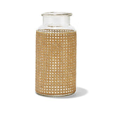 Cane Webbing Large Vase