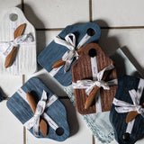 Cheese Board with Spreader, Small, White