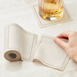 MY DRAP - Natural Linen Cocktail Napkins 50 Units