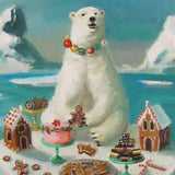 JANET HILL STUDIO - Goodie Bear Art Print - 8.5" X 11"