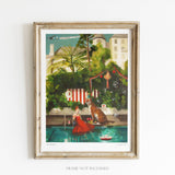 JANET HILL STUDIO - Lost Weekend Art Print- 8.5"x11"