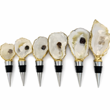 Natural Oyster Stopper with Gold Trim