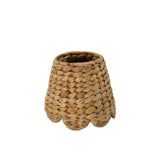 Scalloped Water Hyacinth Woven Lampshade- Large