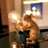 Gold Plated Mouse Resin Night Light - Standing