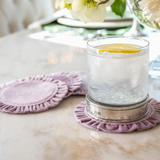 Round Ruffle Velvet Coasters