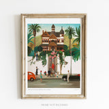 JANET HILL STUDIO - Who Lives In That House High Above The Sunset Strip? 8.5x11