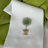 Herb Topiary Linen Towel