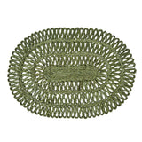 Straw Loop Oval Placemat, Seagrass