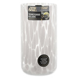 WHITE Tortoise Glass - tall