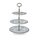 Burleigh - Blue Asiatic Pheasants 3 Tier Cake Stand