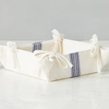 etúHOME - Napkin Tray, Vintage Navy Blue Stripe