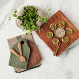 Cheese Board with Spreader, Small, Spruce Green